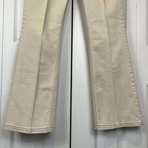 Faded Glory Bootcut Ankle‎ Length Stretch Cream Mid Rise Jeans Size 4 - Picture 3 of 10